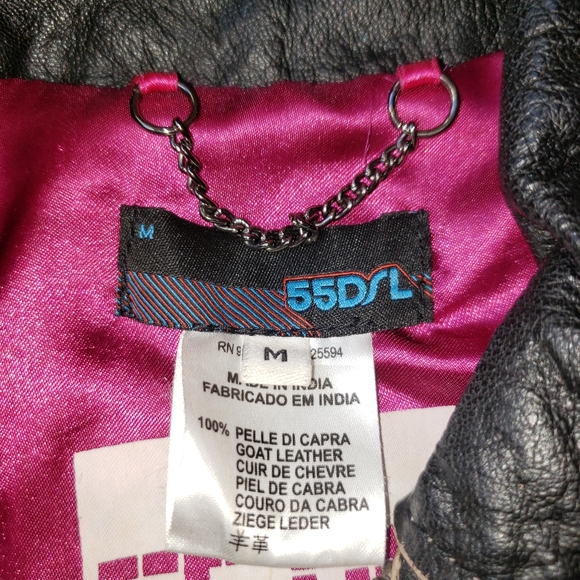 Diesel leather bomber jacket